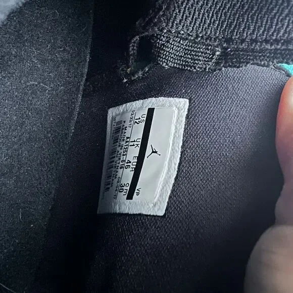 Nike Air‎ Jordan XXXII 32 CEO Black Rapid Teal White Size 12 Men's Sneakers - Picture 11 of 11